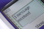 message indication 
on mobile phone